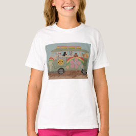 Poodles in Hippiebusje T-shirt