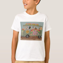 Poodles in hippiebusje t-shirt
