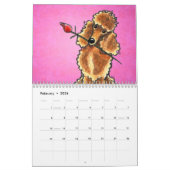 Poodles off-Leash Art™ Vol 1 Kalender (Feb 2026)