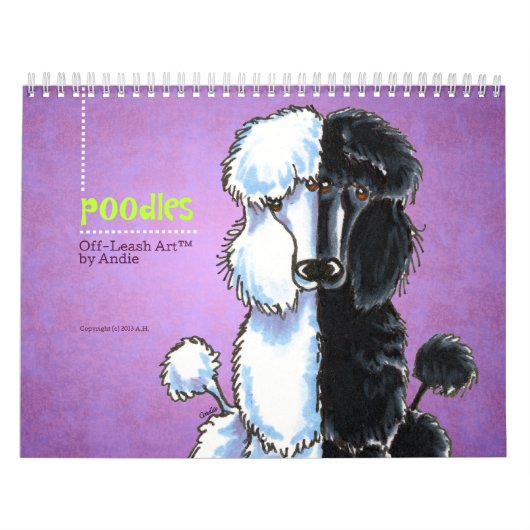 Poodles off-Leash Art™ Vol 1 Kalender (Hoes)