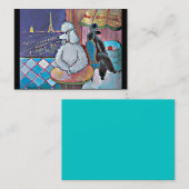 Poodles Paris Cafe Visitekaartje (Voorkant / Achterkant)