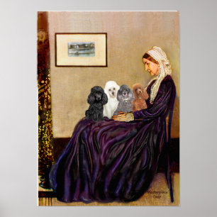 Poodles (vier) - Whistlers Moeder Poster