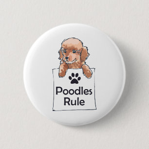 POODLESREGEL RONDE BUTTON 5,7 CM
