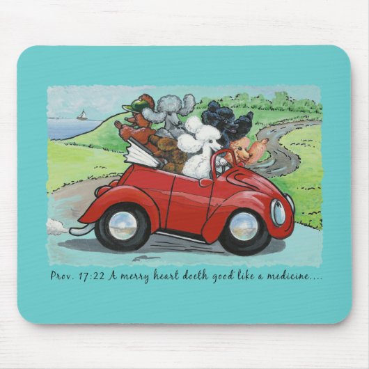 Poodsen Converteerbare Scriptbeveiliging Mousepad Muismat (Voorkant)