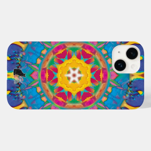 Poof Ball Kaleidoscoop Case-Mate iPhone Case (Achterkant (horizontaal))