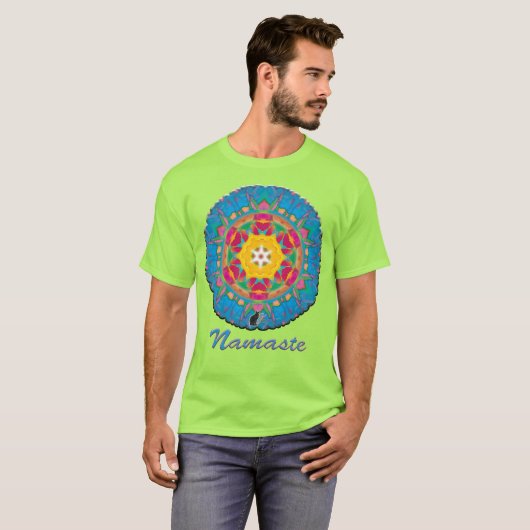 Poof Ball Namaste Kaleidoscope T-shirt (Voorkant volledig)