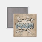 POOF! stripboek Steampunk Pop Magneet (Voorkant / Achterkant)