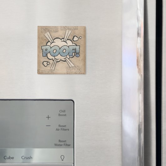 POOF! stripboek Steampunk Pop Magneet (Insitu (Koelkast))