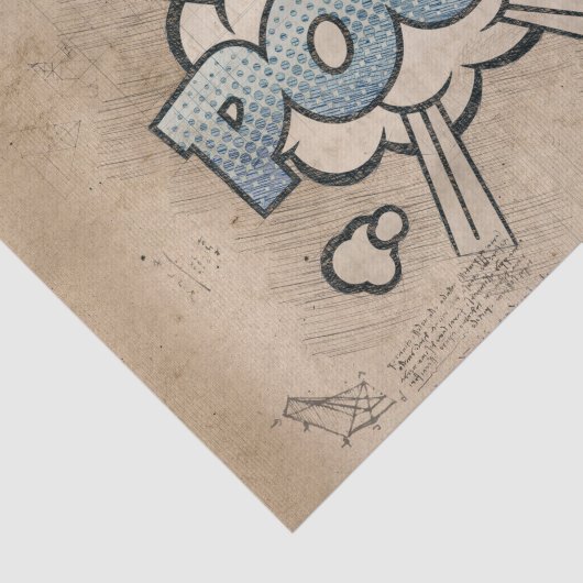 POOF!  stripboek Steampunk Pop Tissuepapier (Detail)