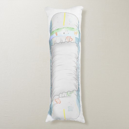 Poofy Diaper-pillow Lichaamskussen (Voorkant Verticaal)