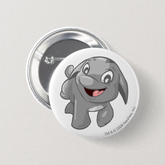 Poogle Silver Ronde Button 5,7 Cm (Voorkant /achterkant)