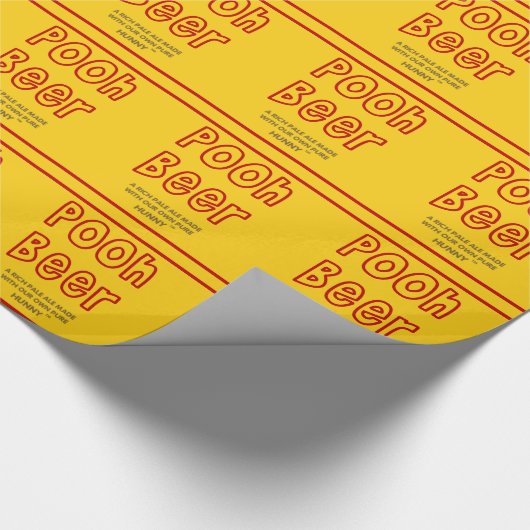 Pooh Beer Cadeaupapier (Hoek)