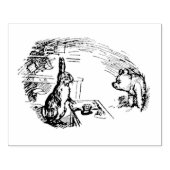 Pooh bezoekt Rabbit Rubberstempel (Afrduk)