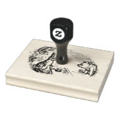 Pooh bezoekt Rabbit Rubberstempel (Stempel)