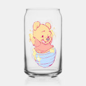 Pooh Blikvorm Glas (Achterkant)