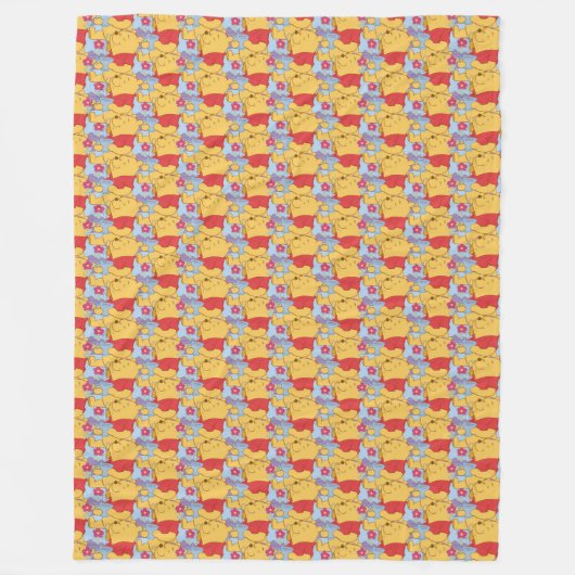Pooh Fleece Deken (Voorkant)