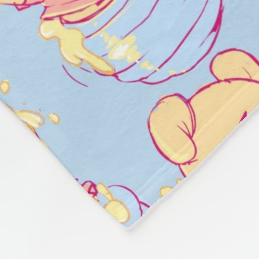 Pooh Fleece Deken (Hoek)