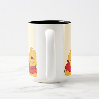 pooh mug  tweekleurige koffiemok