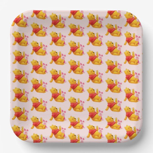 Pooh Paper Plates Papieren Bordje (Voorkant)