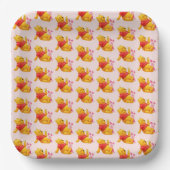 Pooh Papieren Borden Bordje (Voorkant)