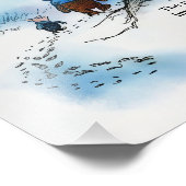 Pooh quote "Even when we're apart Foto Afdruk (Hoek)