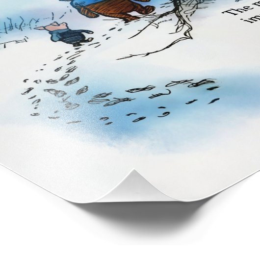 Pooh quote "Even when we're apart Foto Afdruk (Hoek)