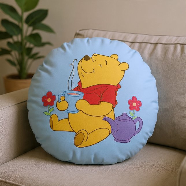 Pooh Rond Kussen (Creator heeft geüpload)