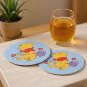 Pooh Ronde Kartonnen Onderzetter