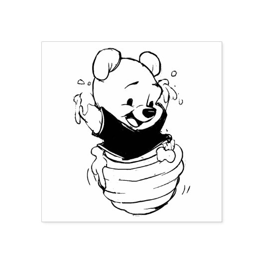 Pooh Rubberstempel (Afrduk)
