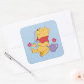 Pooh Vierkante Sticker (Envelop)
