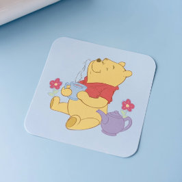Pooh Vierkante Sticker