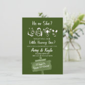 POOH & VRIENDEN GESLACHT ONTHULLEN INVITE KAART (Staand voorkant)