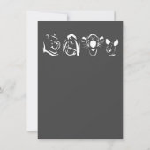 POOH & VRIENDEN GESLACHT ONTHULLEN INVITE KAART (Achterkant)