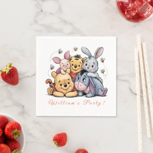 Pooh & Vrienden Pastel Servet