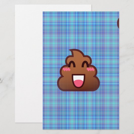 pooier emoji briefpapier (Voorkant / Achterkant)