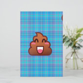 pooier emoji briefpapier (Staand voorkant)