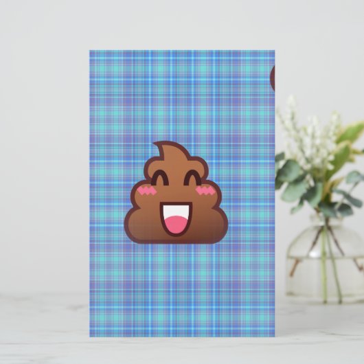 pooier emoji briefpapier (Staand voorkant)