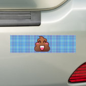 pooier emoji bumpersticker (Op auto)