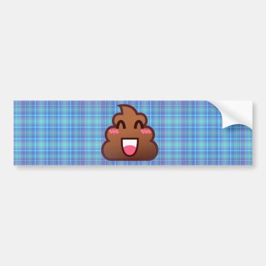 pooier emoji bumpersticker (Voorkant)