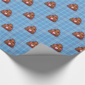 pooier emoji cadeaupapier (Hoek)