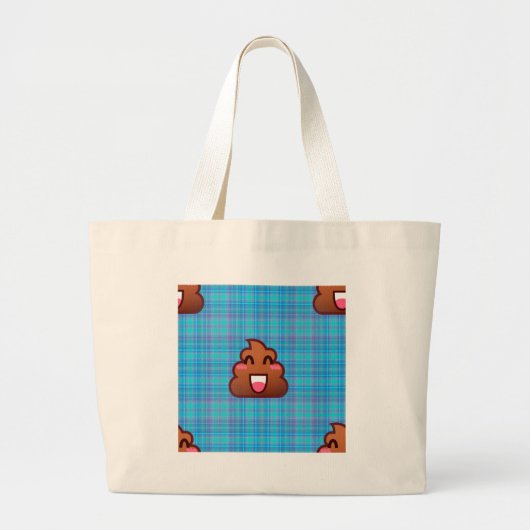 pooier emoji grote tote bag (Voorkant)