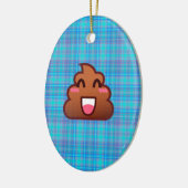 pooier emoji keramisch ornament (Links)