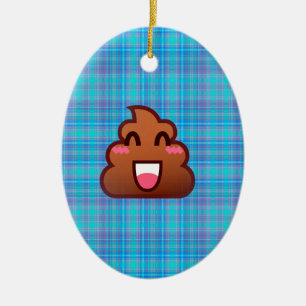 pooier emoji keramisch ornament