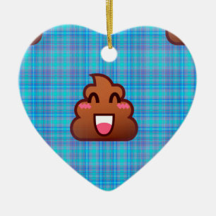 pooier emoji keramisch ornament