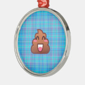 pooier emoji metalen ornament (Links)