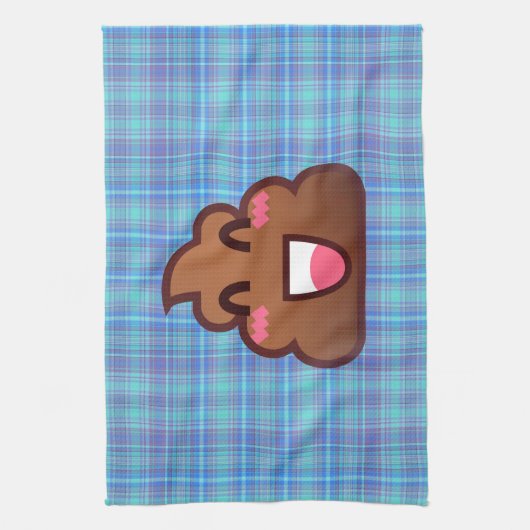 pooier emoji theedoek (Verticaal)