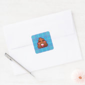 pooier emoji vierkante sticker (Envelop)