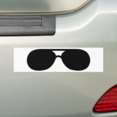 pooier zonnebril shades bumpersticker (Op auto)