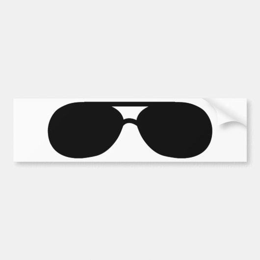 pooier zonnebril shades bumpersticker (Voorkant)