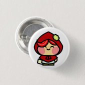 Pookah Red Riding Hood Ronde Button 3,2 Cm (Voorkant /achterkant)
